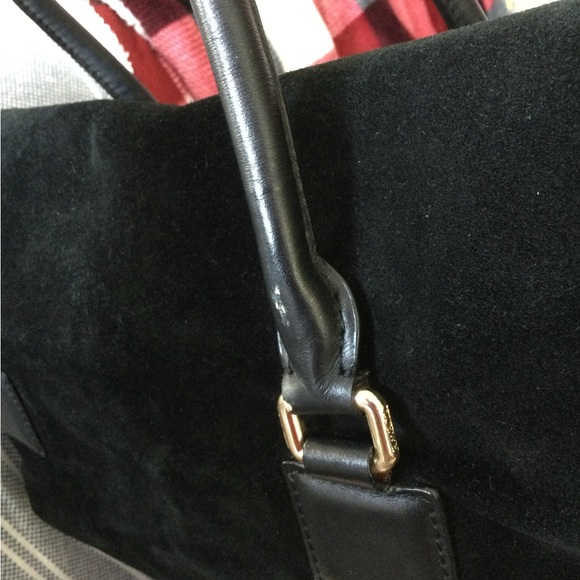 Loewe Alamo 36 Anagram Handbag Suede Black Gold Hardware - Picture 15 of 16